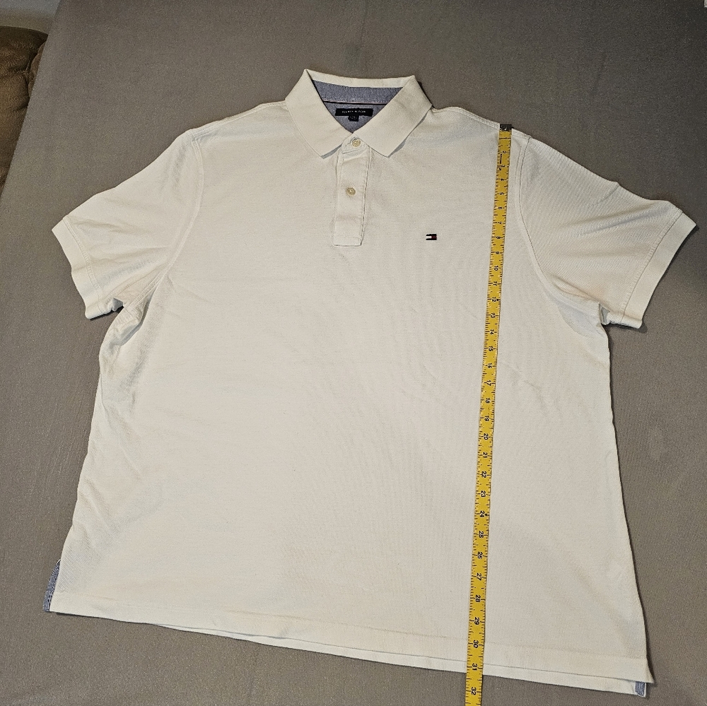 Tommy Hilfiger Men's White‎ Polo Shirt 3XL